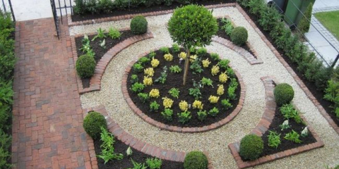 Kulatý záhon v zemi - jak vyrobit a zařídit